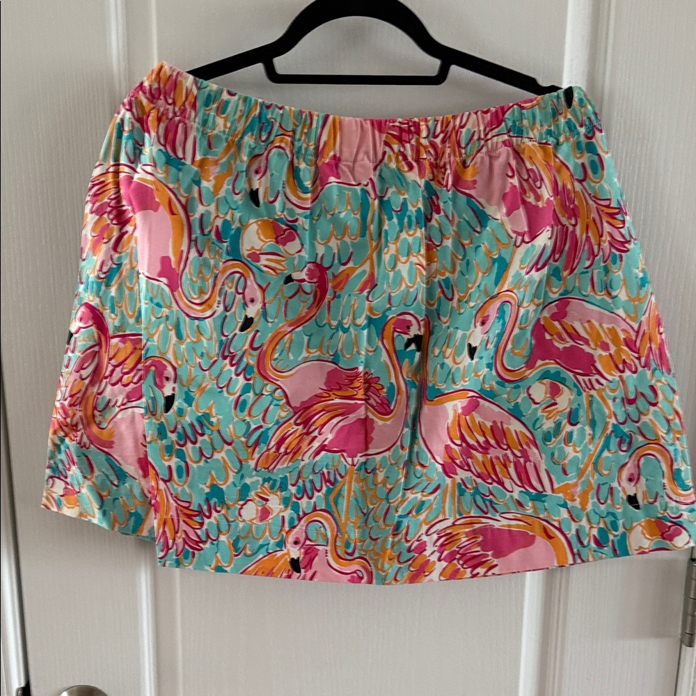 Lilly Pulitzer Vibrant Flamingo Mini Skirt